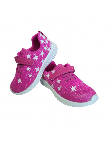 Pantofi sport fete, pantofi sport fetite, pantofi sport fete din textil, pantofi sport din textil fucsia pentru fete