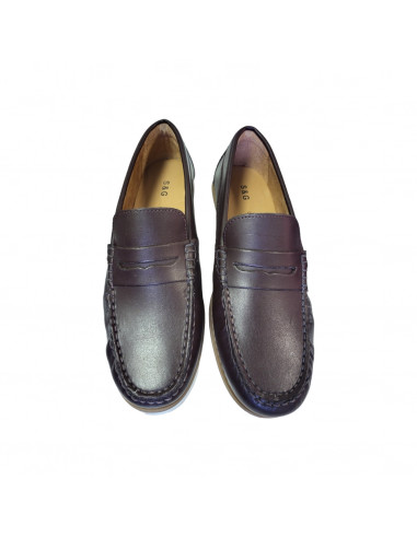pantofi barbati, pantofi barbati tip mocasini, pantofi barbati maro inchis, mocasini barbati maro, pantofi barbati office