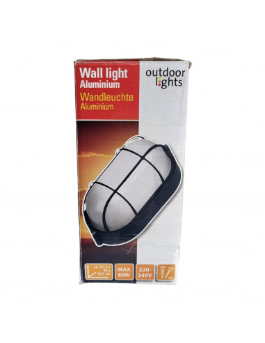 Lampa de perete, pentru exterior, din aluminiu