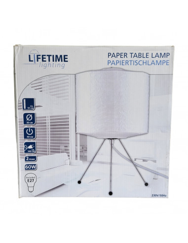 Lampa tip lampion din hartie, cu picioare