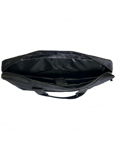 Geanta laptop neagra, model simplu, stil office