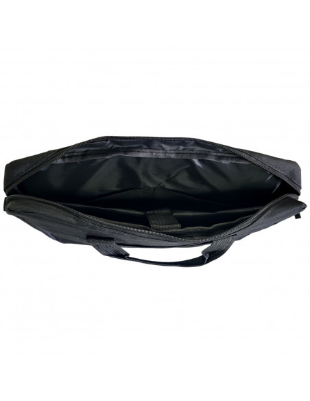 Geanta laptop neagra, model simplu, stil office