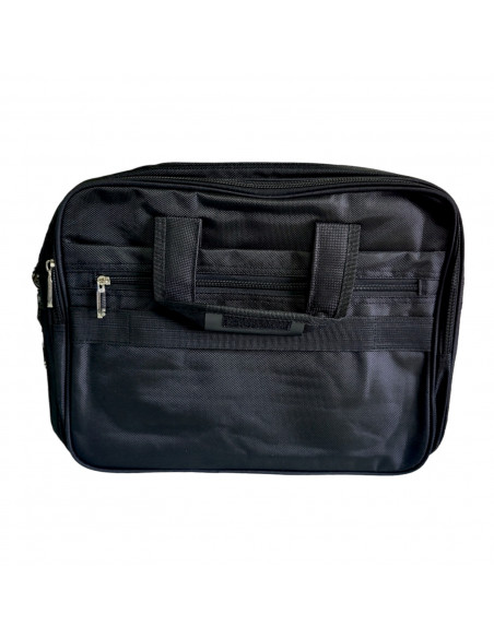 Geanta laptop, culoare neagra, compartimentat, stil office