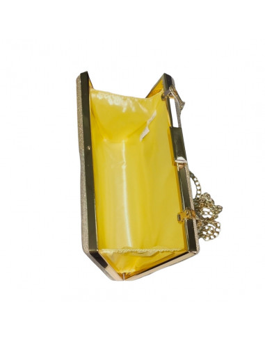 Poseta de seara tip clutch, eleganta, aurie, moderna
