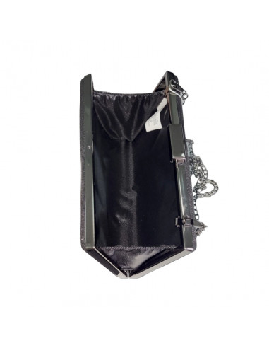Poseta de seara tip clutch, eleganta, neagra, moderna