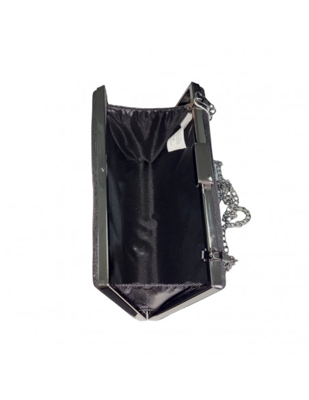 Poseta de seara tip clutch, eleganta, neagra, moderna