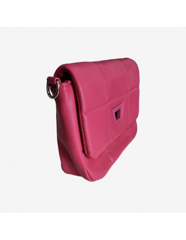 Poseta din piele ecologica pentru dama, fucsia