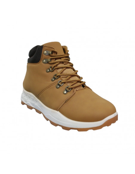 Ghete din piele ecologică, casual/sport, pentru bărbaţi, galben muştar