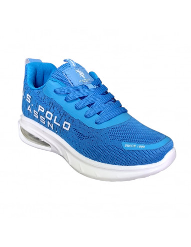 Pantofi sport pentru barbati, material textil tip plasa, albastri