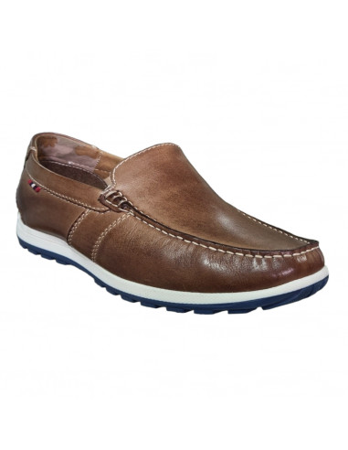 Mocasini casual pentru barbati, piele naturala, culoare maro