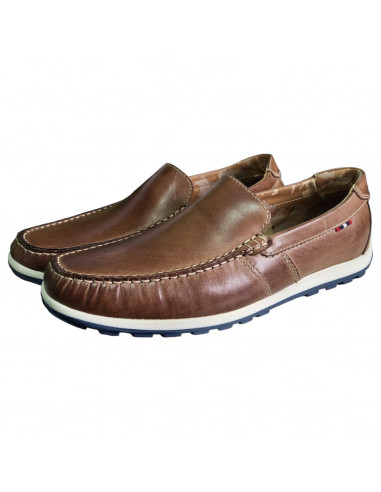 Mocasini casual pentru barbati, piele naturala, culoare maro