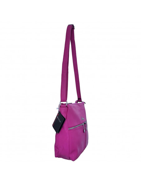 Geantă BB.Cavalli.BB, pentru femei, piele ecologică texturată, culoare fucsia
