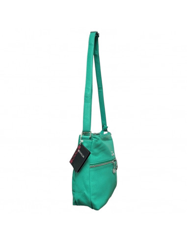 Geantă BB.Cavalli.BB, pentru femei, piele ecologică texturată, culoare verde