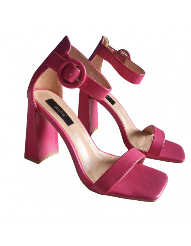 Sandale fuchsia, din piele ecologica, pentru femei