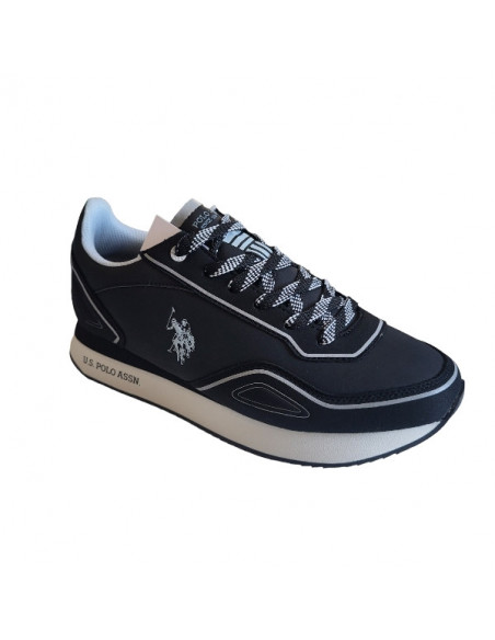 Pantofi sport pentru barbati, piele ecologica si textil, alb cu gri deschis