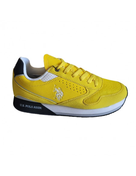 Pantofi sport pentru barbati, piele ecologica si textil, alb cu gri deschis