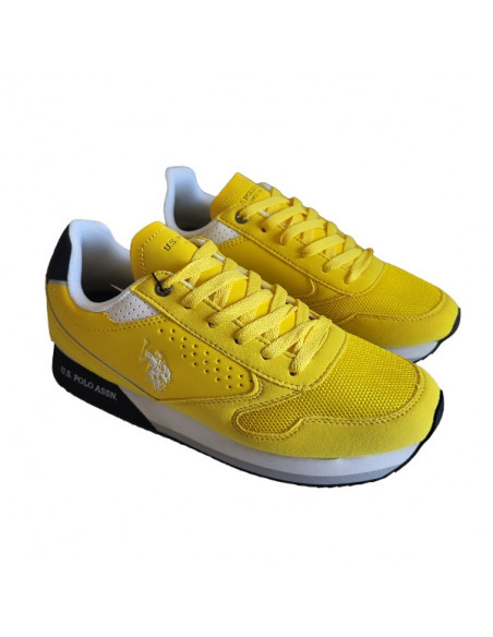 Pantofi sport pentru barbati, piele ecologica si textil, alb cu gri deschis