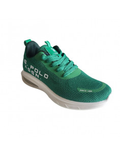Pantofi sport pentru barbati, piele ecologica si textil, alb cu gri deschis 2