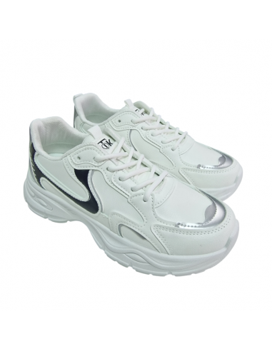 Pantofi tip sneakers din piele ecologica, pentru femei