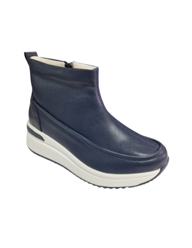 Ghete bleumarin din piele naturala, pentru femei