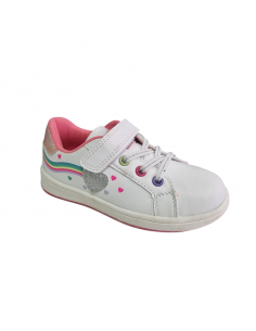 Pantofi copii sport, negru cu oranj neon 2