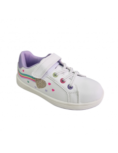 Pantofi copii sport, negru cu oranj neon 2