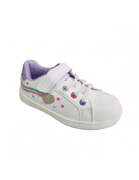 Pantofi copii sport, negru cu oranj neon