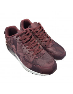 Pantofi sport bărbaţi, din textil, cu insertii de piele ecologica, bordeaux 2