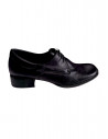 Pantofi dama, din piele naturala, culoare neagra, cu siret